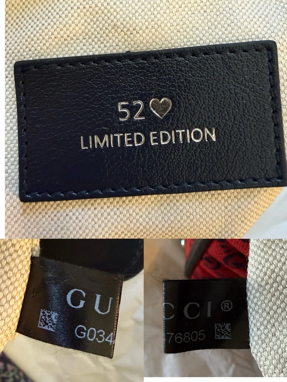 Gucci Red GG Marmont Top Handle Satchel with Black Trim